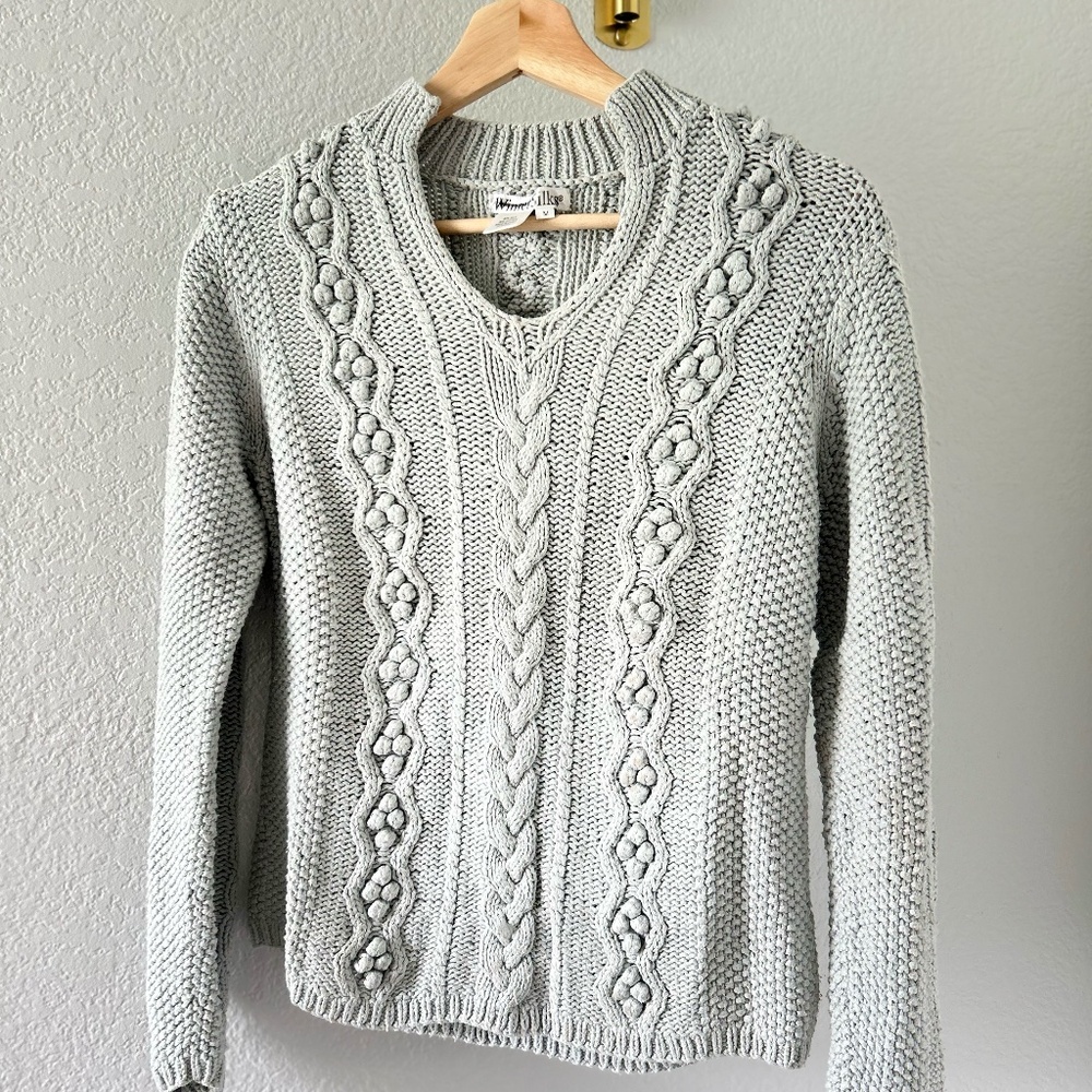 Winter Silks Cable Sweater